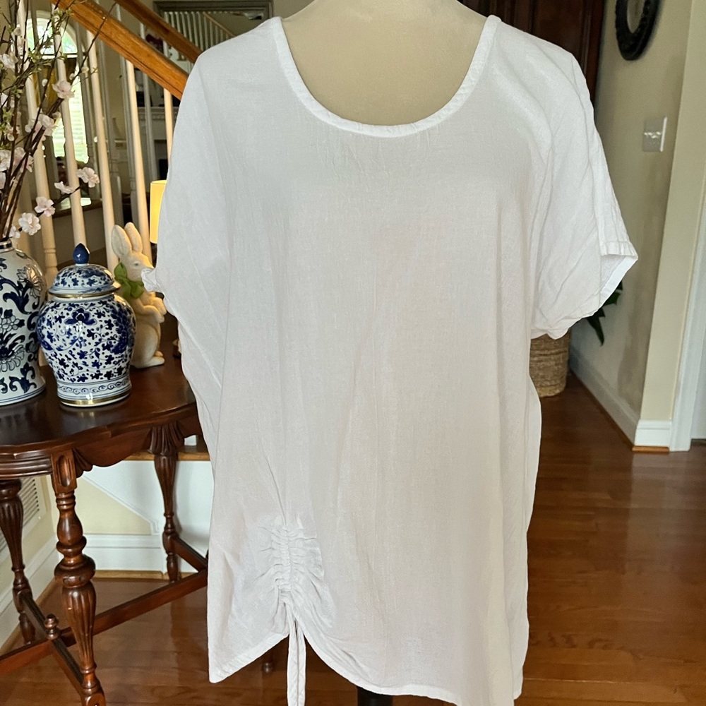 “Oh My Gauze” White Women's Top-size 3